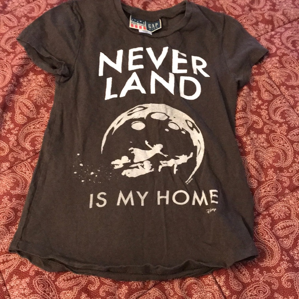 Peter Pan Disney Gap collaboration shirt